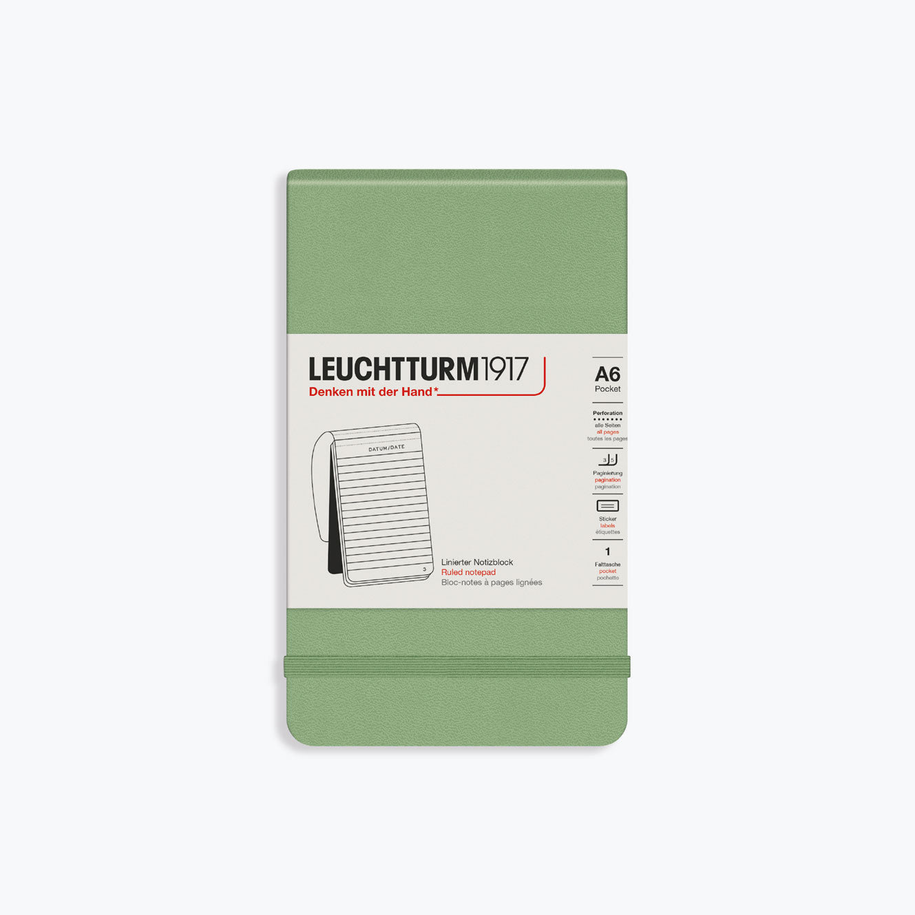 Leuchtturm1917 - Notebook - Reporter Notepad - Sage