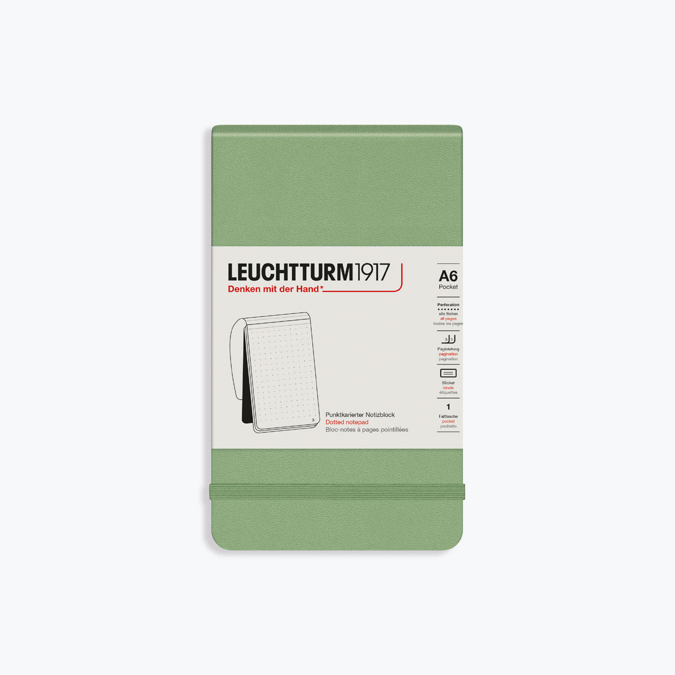 Leuchtturm1917 - Notebook - Reporter Notepad - Sage