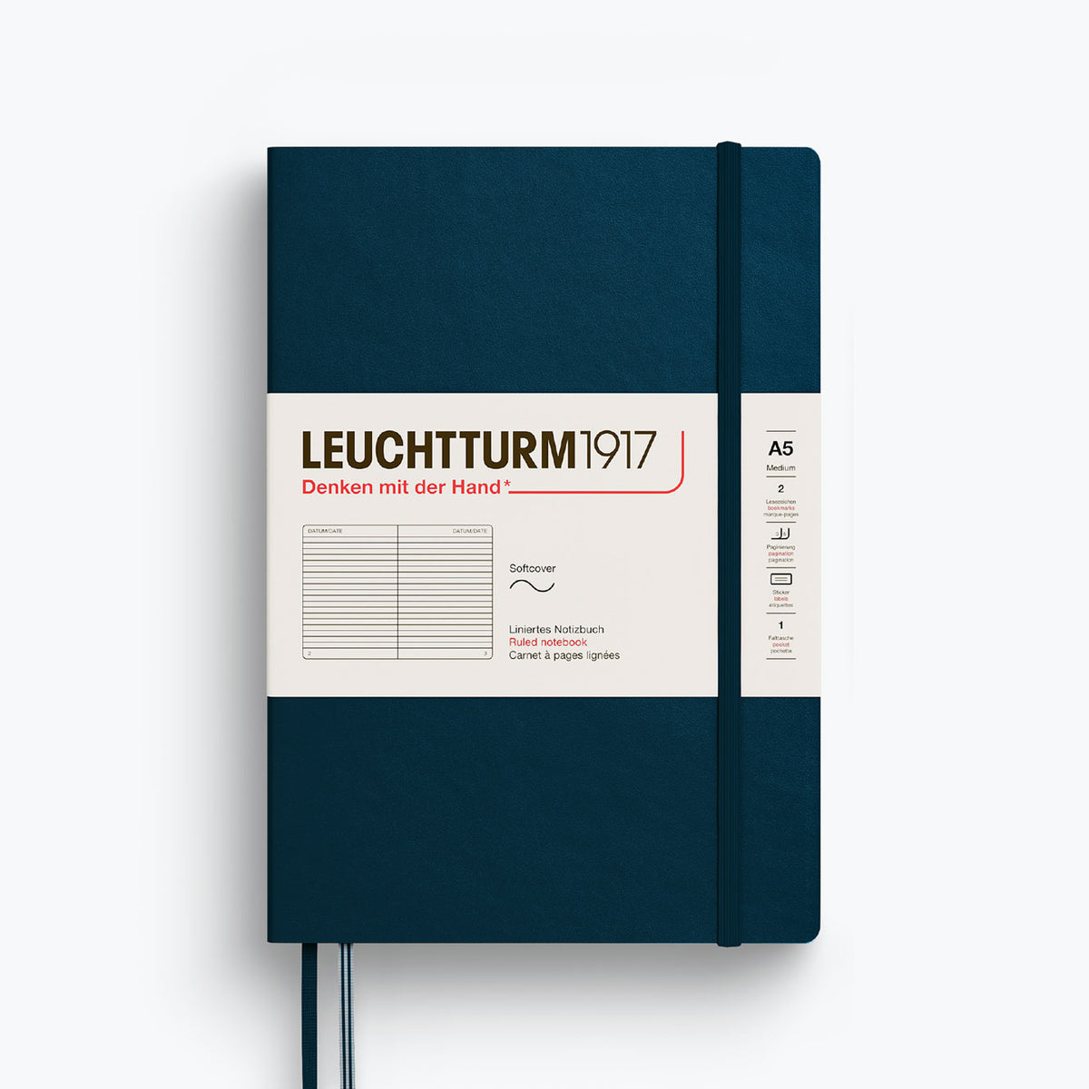 Leuchtturm1917 - Notebook - Softcover - A5 - Deep Sea