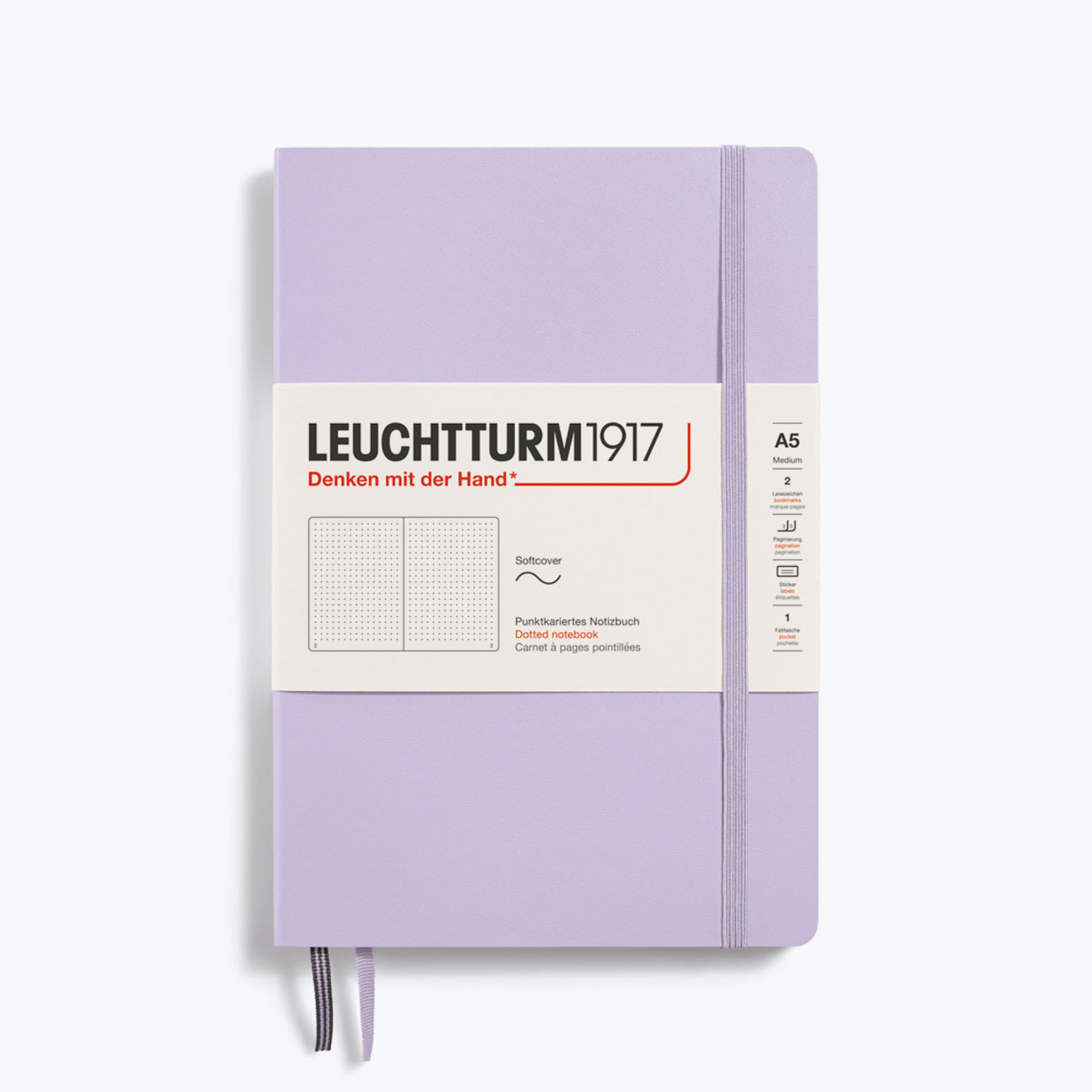 Leuchtturm1917 - Notebook - Softcover - A5 - Lilac