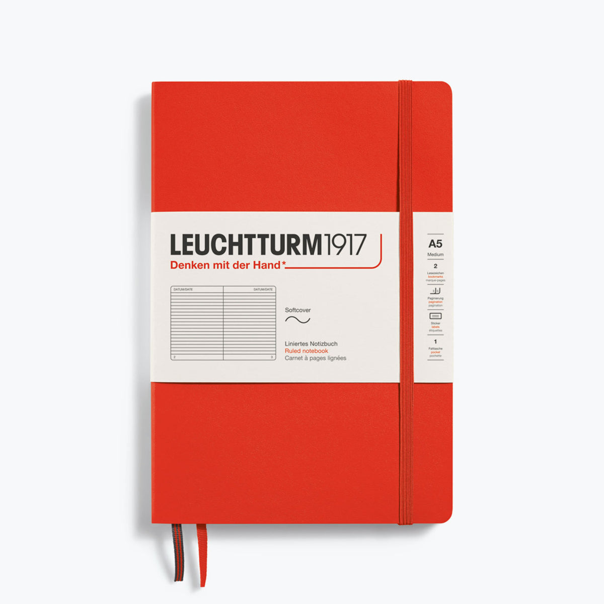 Leuchtturm1917 - Notebook - Softcover - A5 - Lobster