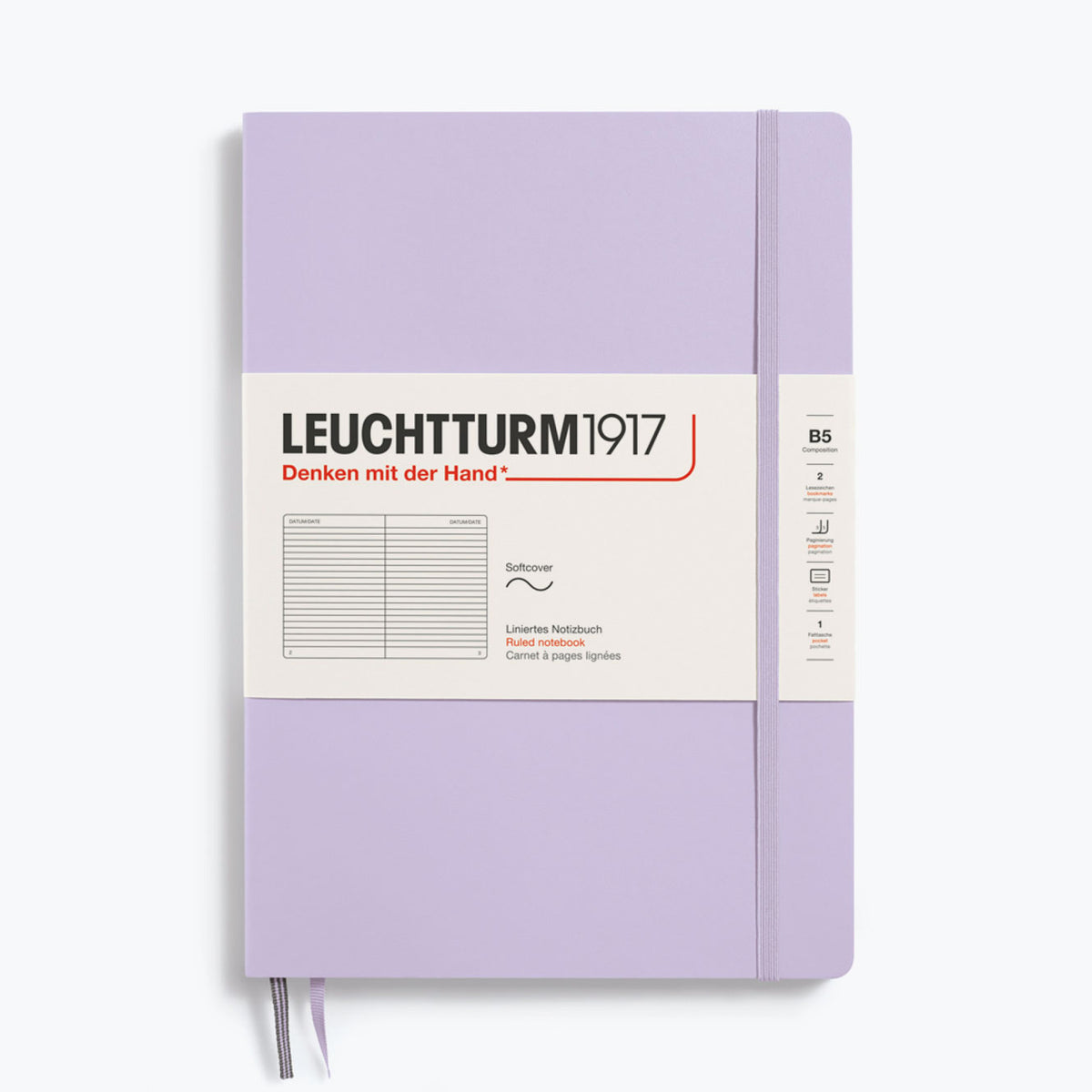 Leuchtturm1917 - Notebook - Softcover - B5 - Lilac