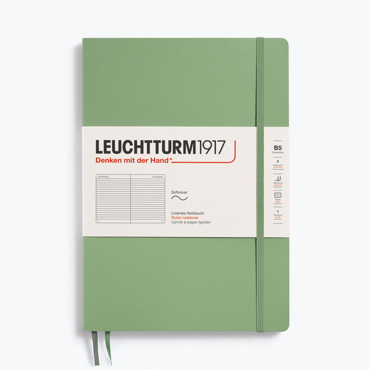 Leuchtturm1917 - Notebook - Softcover - B5 - Sage
