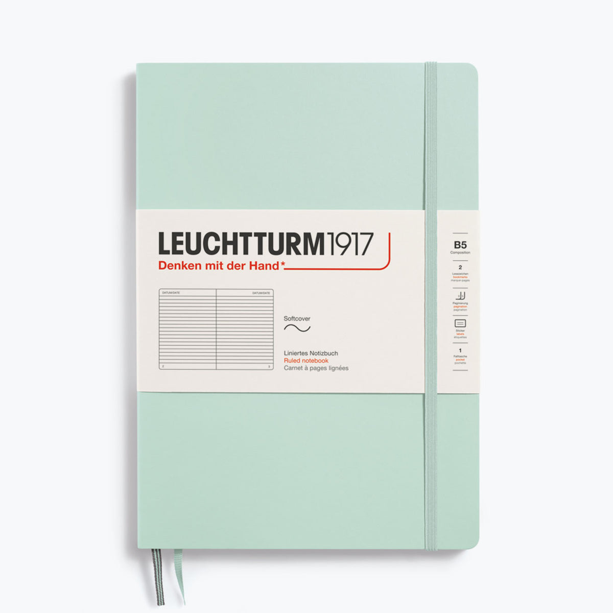 Leuchtturm1917 - Notebook - Softcover - B5 - Mint Green