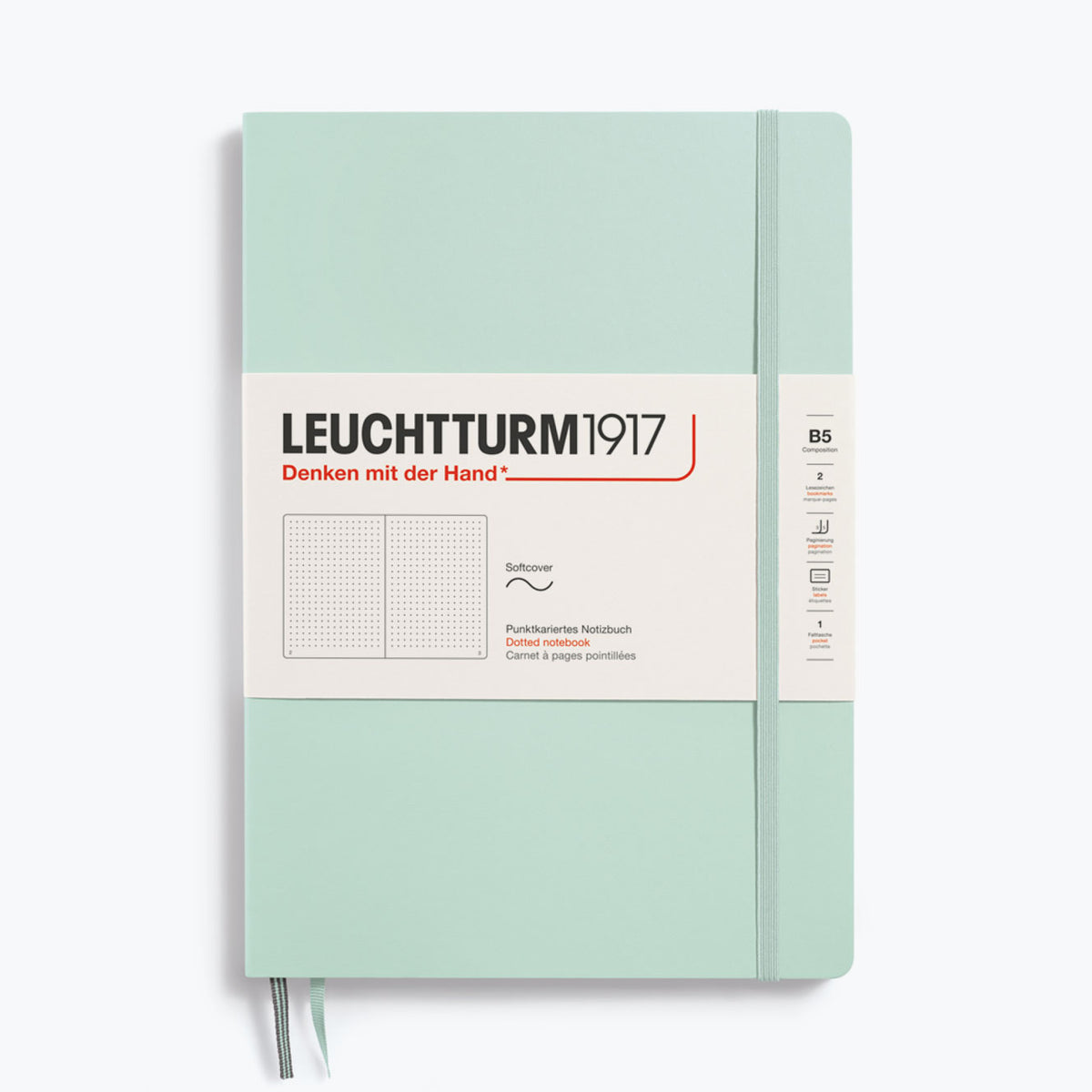 Leuchtturm1917 - Notebook - Softcover - B5 - Mint Green