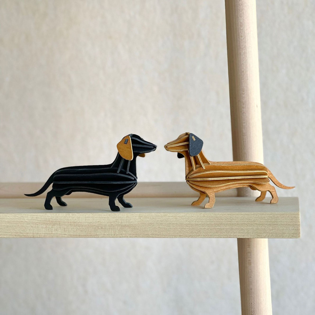 Lovi - Ornament - Dachshund - 12cm - Grey