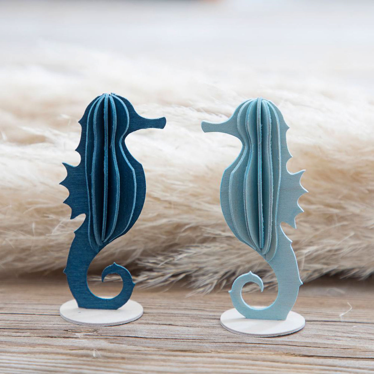 Lovi - Ornament - Seahorse - 8cm - Light Blue