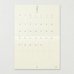 Midori - 2025 Calendar - MD Folded Wall-Hanging - A4