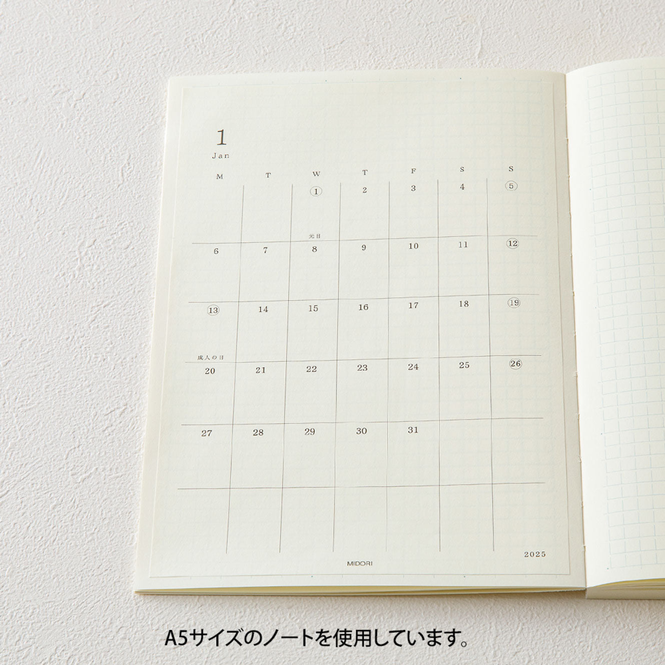 Midori - 2025 Diary - MD Diary Sticker [L]