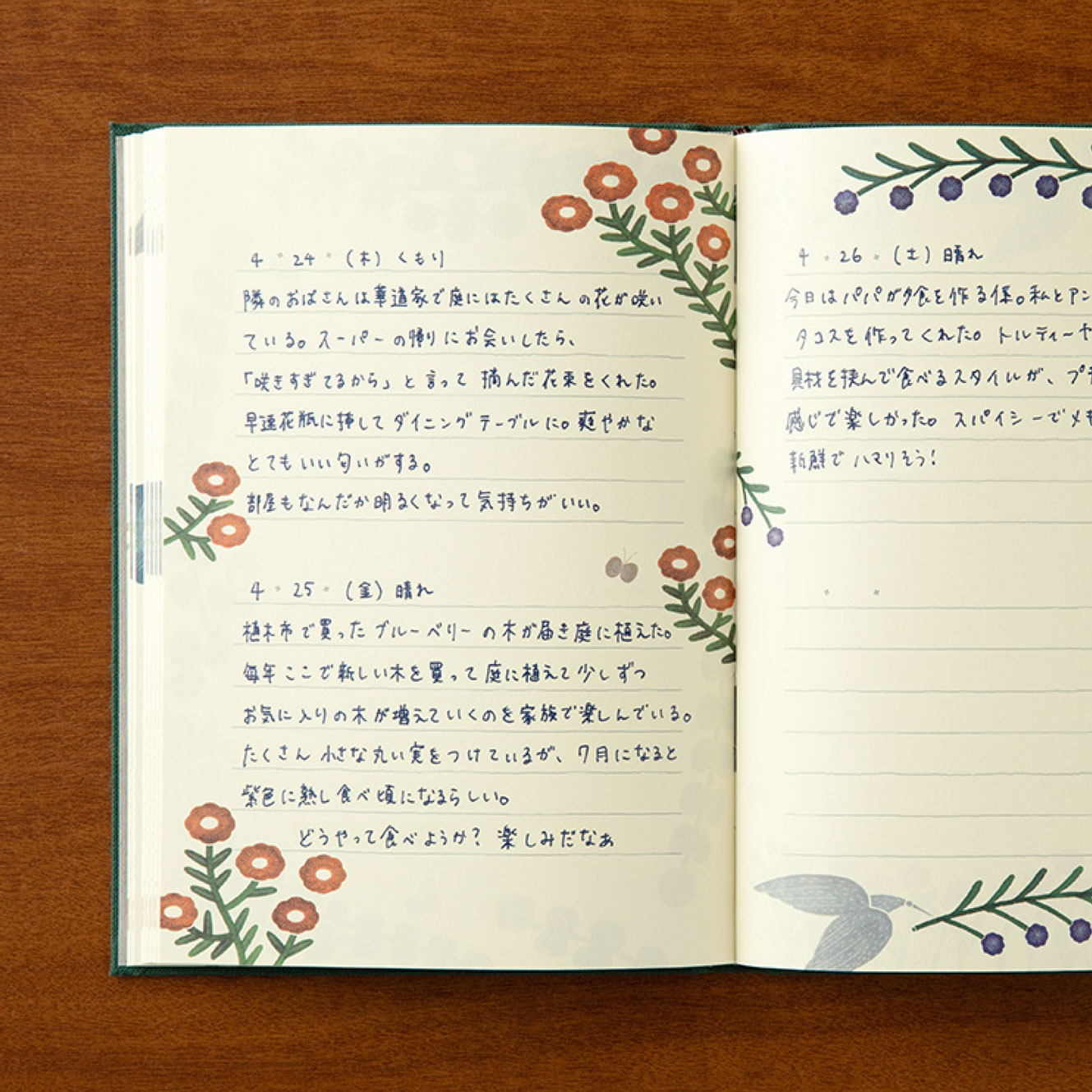 Midori - Journal - Diary - Softcover - Green