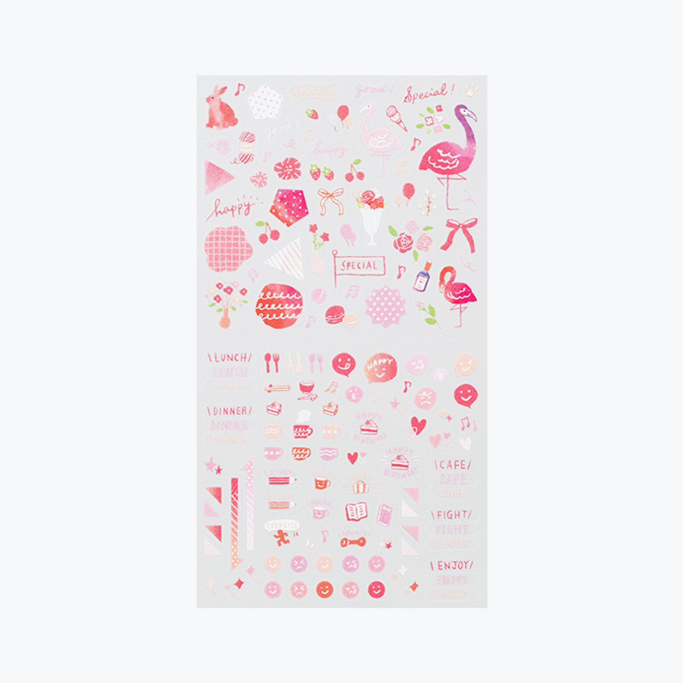 Midori - Planner Sticker - Seal Collection - Pink