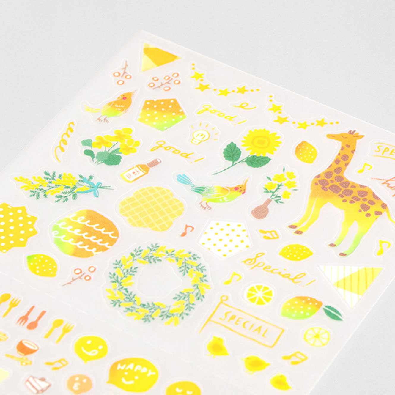 Midori - Planner Sticker - Seal Collection - Yellow