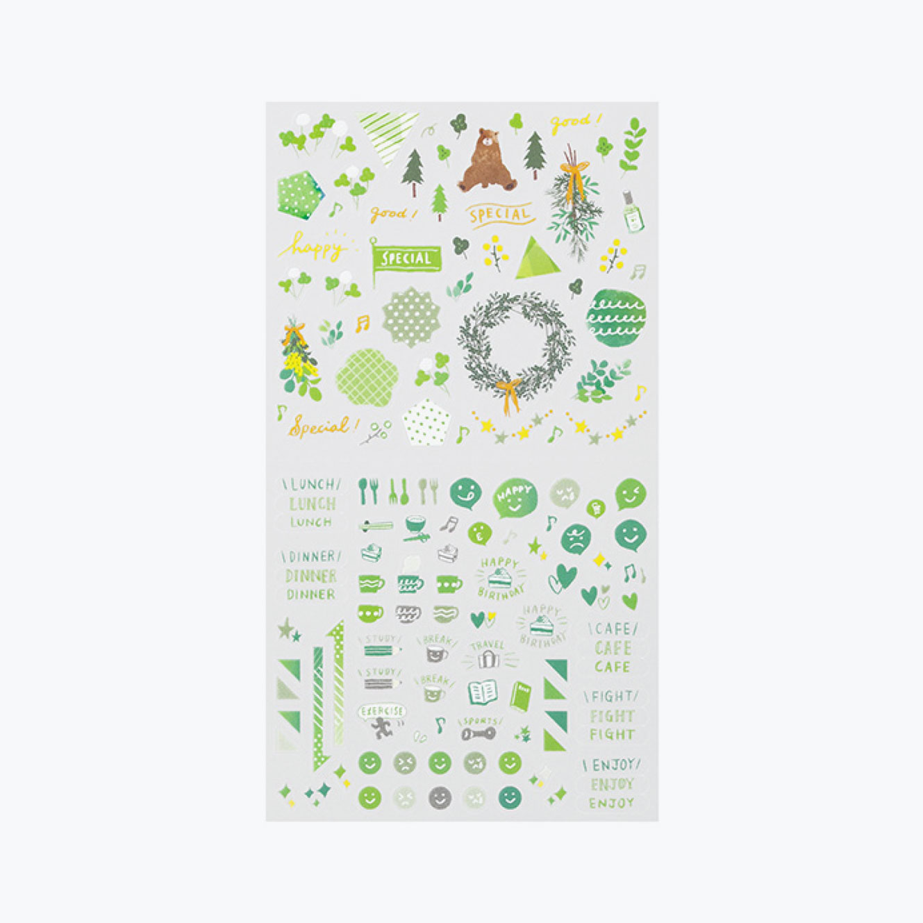 Midori - Planner Sticker - Seal Collection - Green