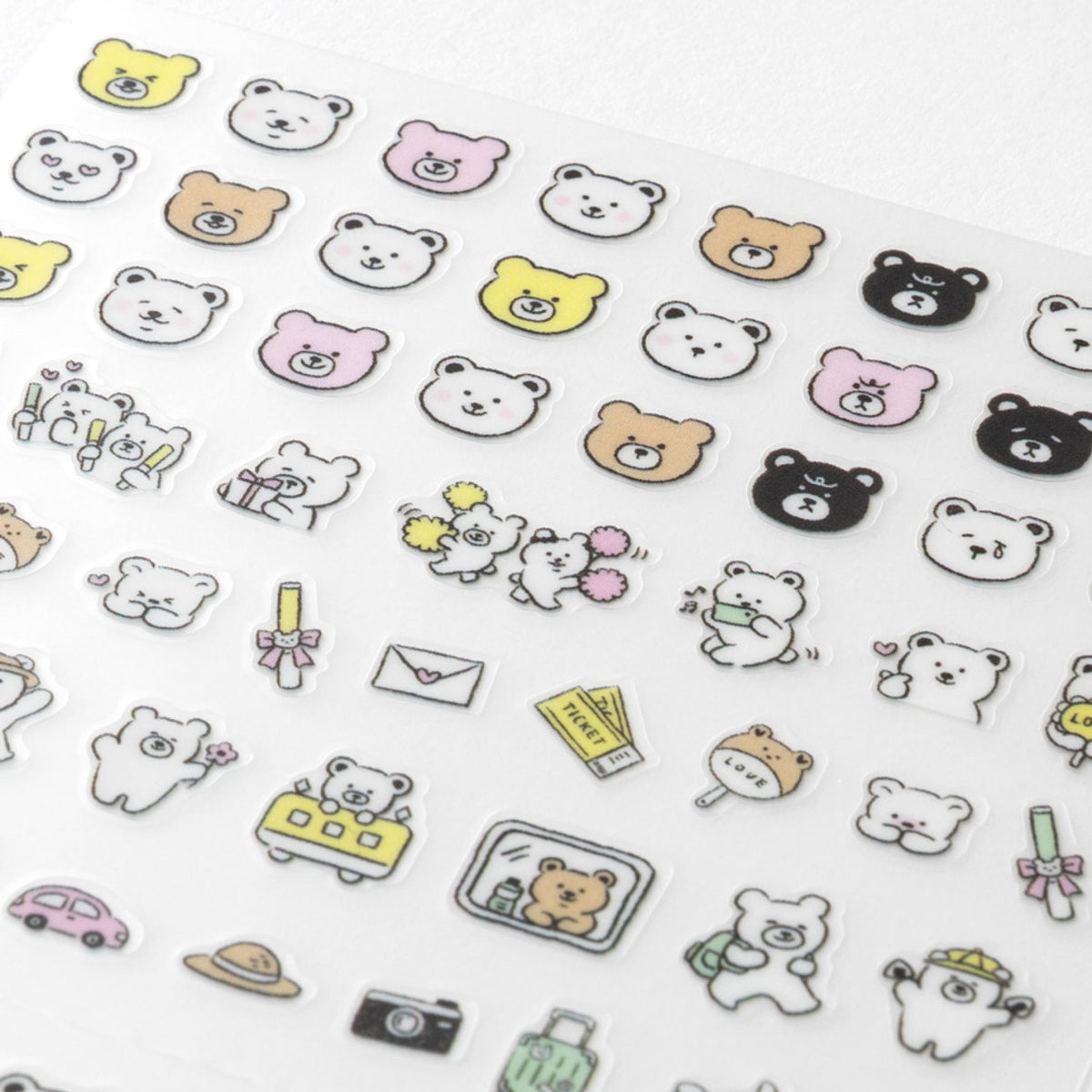 Midori - Planner Sticker - Sticker Collection - Pictograph Bear