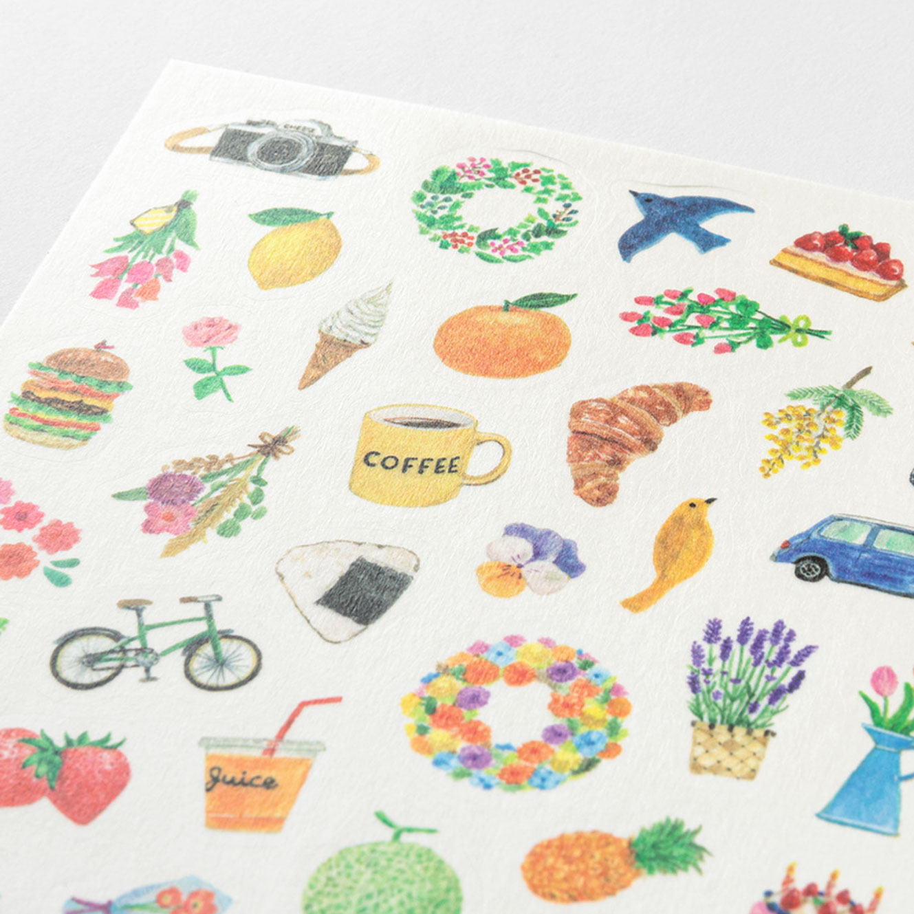 Midori - Planner Sticker - Yuru Log - Motifs (1 Sheet)