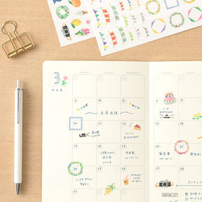 Midori - Planner Sticker - Yuru Log - Motifs (1 Sheet)