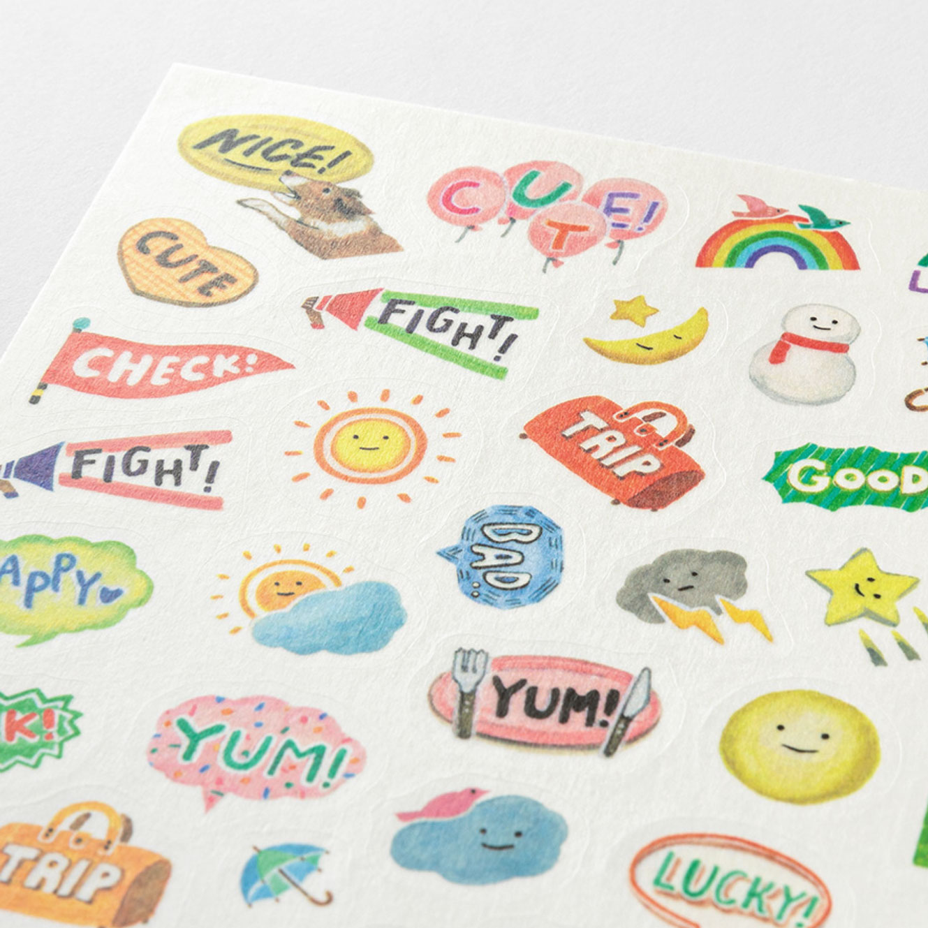 Midori - Planner Sticker - Yuru Log - Feelings (1 Sheet)