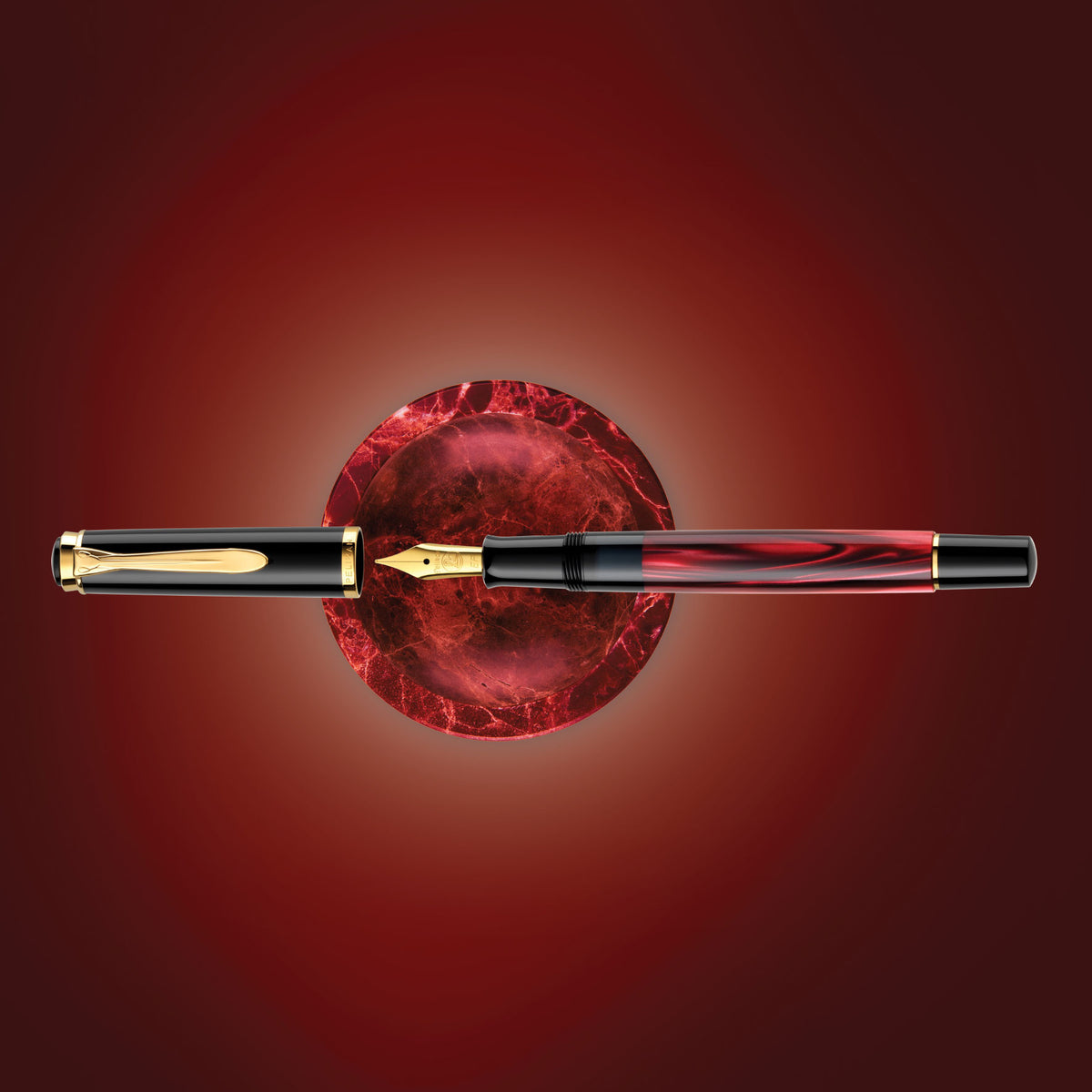 Pelikan - Fountain Pen - Classic M200 - Red Marbled