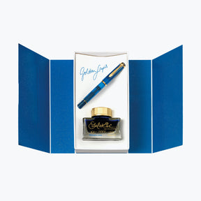 Pelikan - Fountain Pen Set - Classic M200 - Golden Lapis