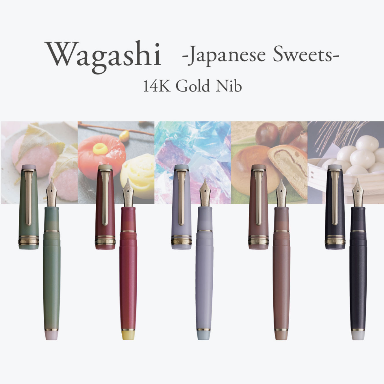 Sailor - Fountain Pen Set - ProGear Slim - Japanese Sweets - Nerikiri