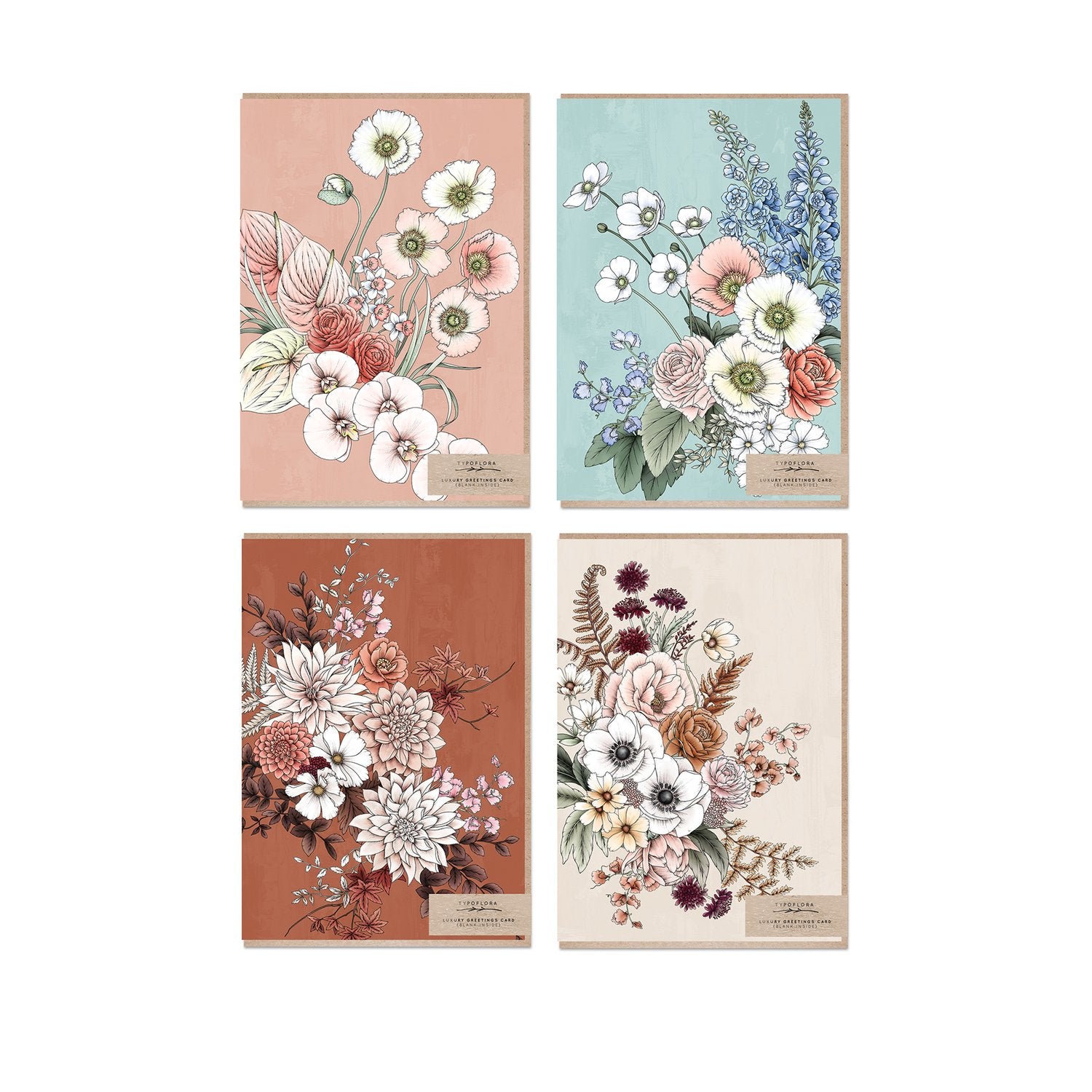 Typoflora - Card Set - Florist's Bouquet