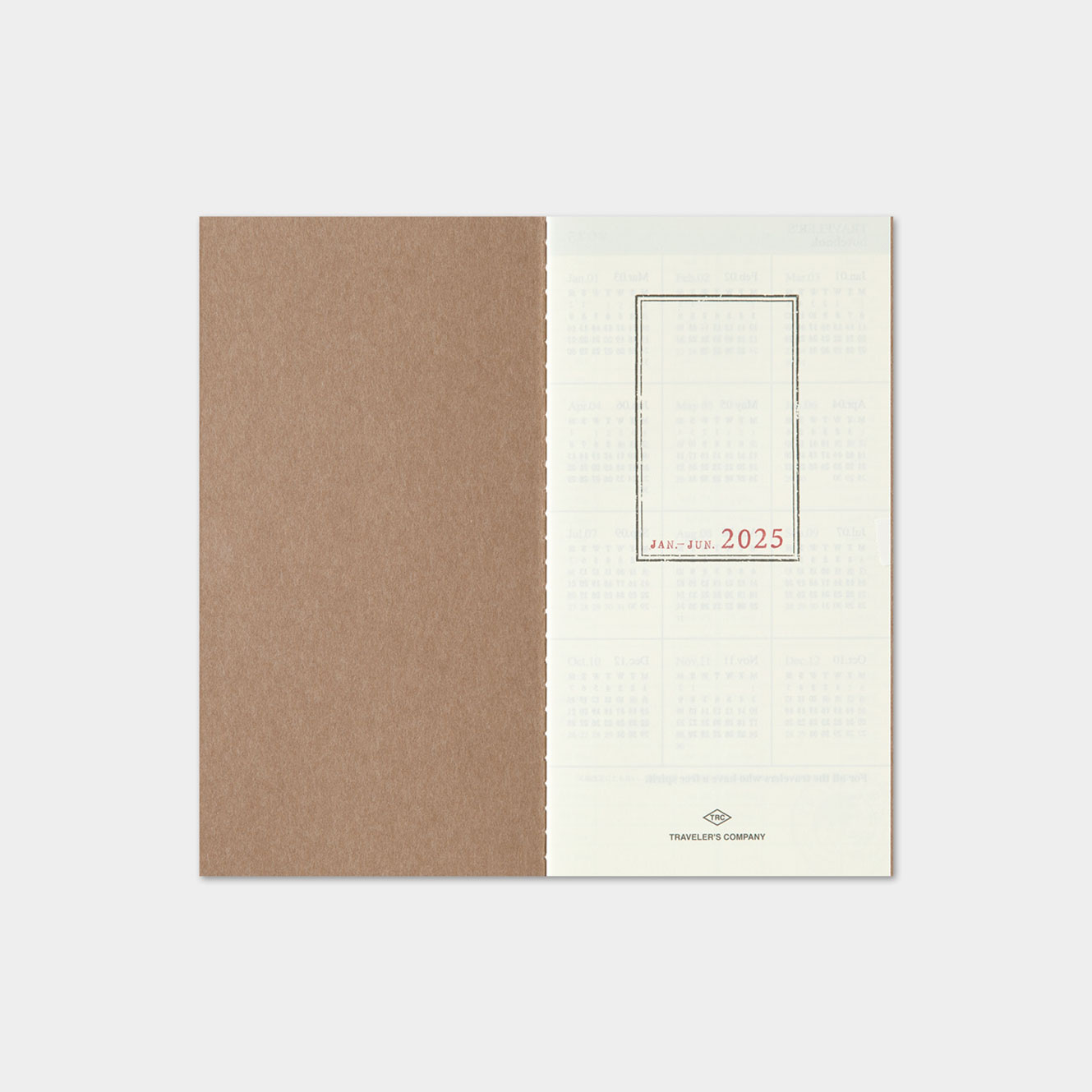 Traveler's Company - 2025 Diary - Insert - Regular - Weekly Vertical