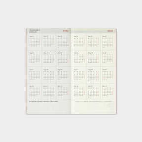 Traveler's Company - 2025 Diary - Insert - Regular - Weekly Vertical