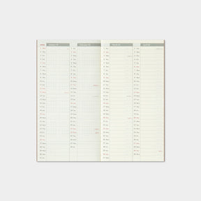 Traveler's Company - 2025 Diary - Insert - Regular - Weekly Vertical