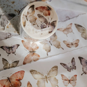 Meow Illustration - Washi Tape - Beautiful Butterfly