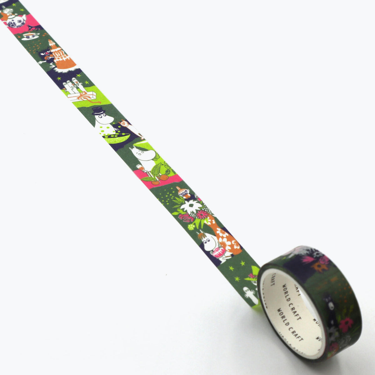 World Craft - Washi Tape - Moomin - Cake Green <Outgoing>