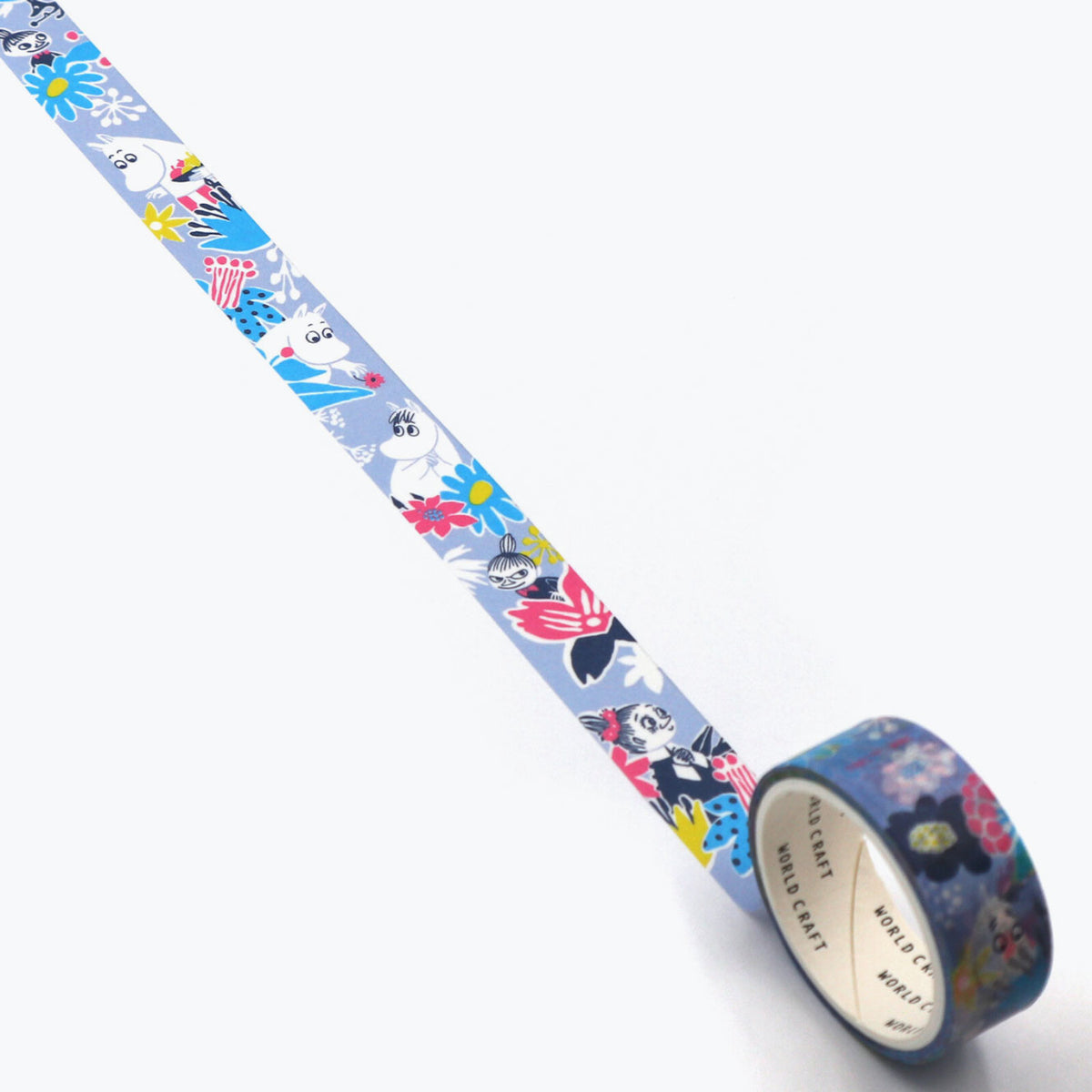 World Craft - Washi Tape - Moomin - Flower Blue <Outgoing>