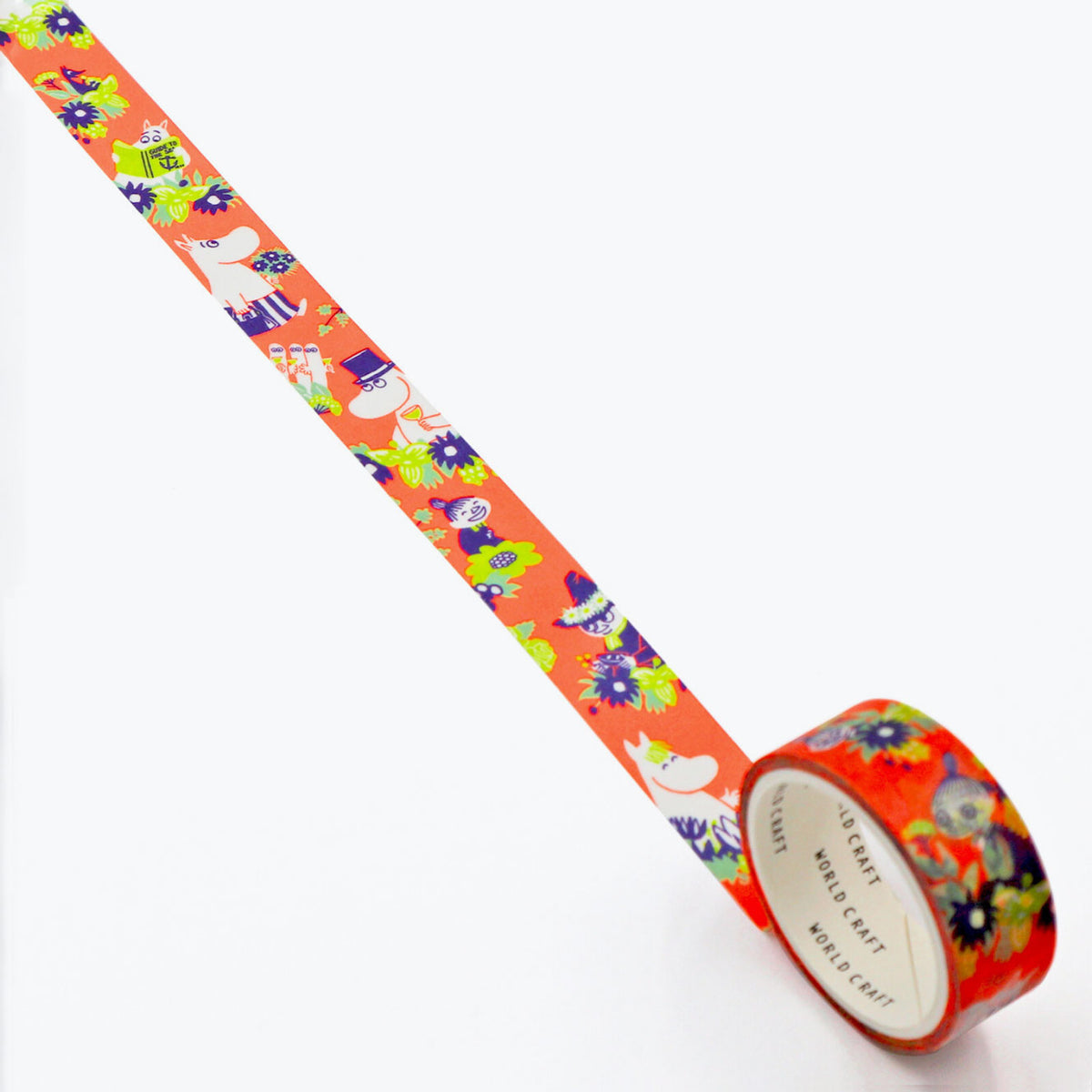 World Craft - Washi Tape - Moomin - Flower Orange