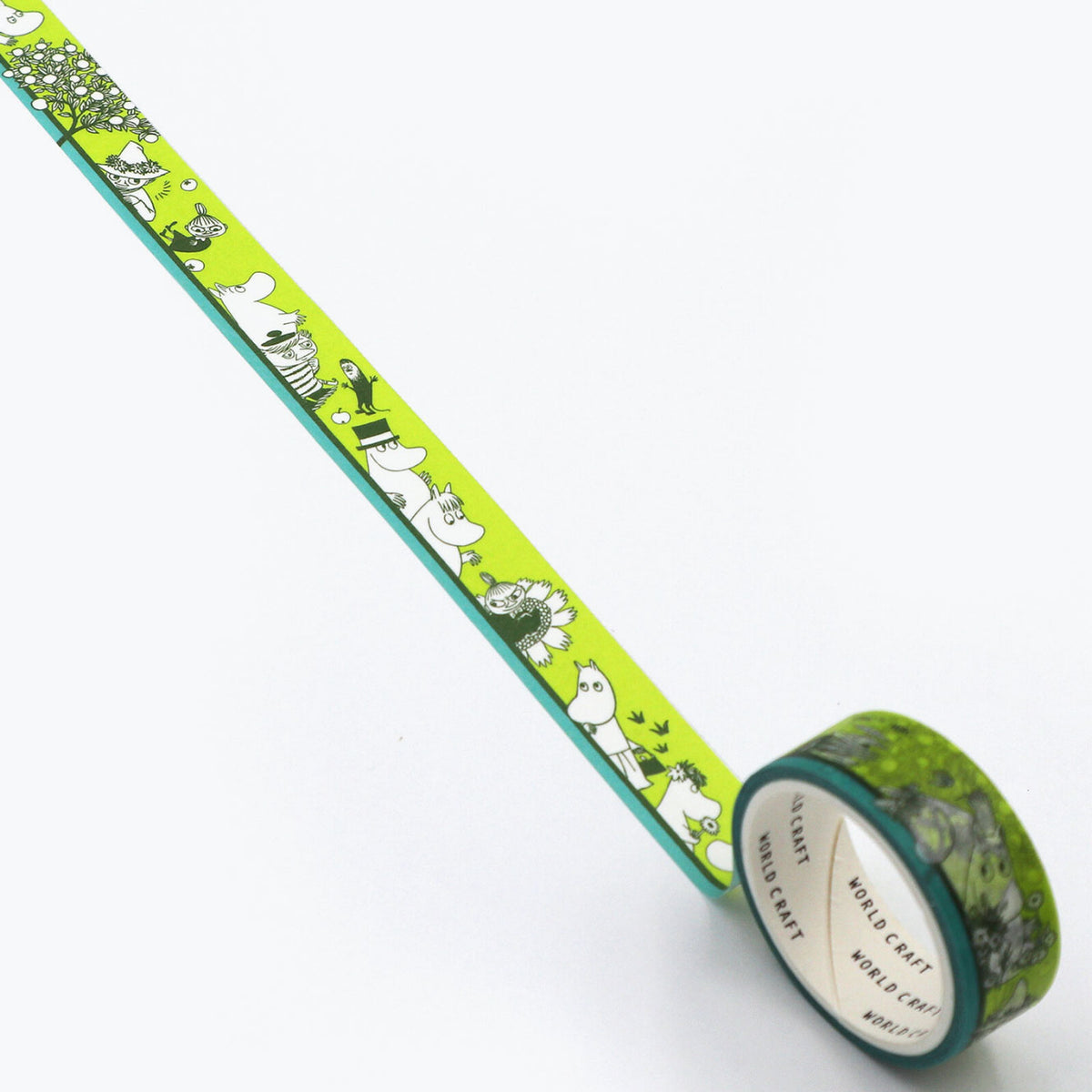 World Craft - Washi Tape - Moomin - Green Border <Outgoing>