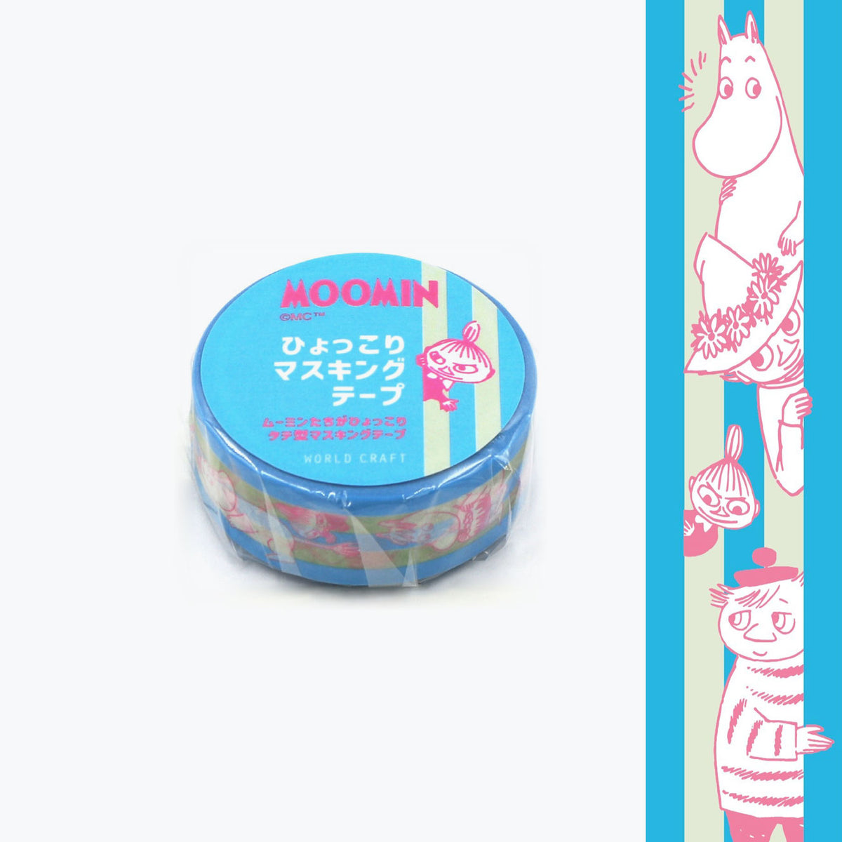 World Craft - Washi Tape - Moomin - Blue Border <Outgoing>