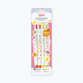 Zebra - Marker - Clickart - Yurukawa - Set of 4 - Fruit