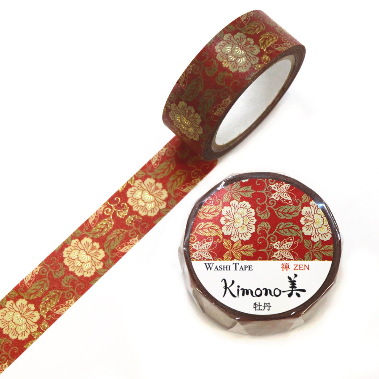 Kamiiso - Washi Tape - Kimono III - Peony