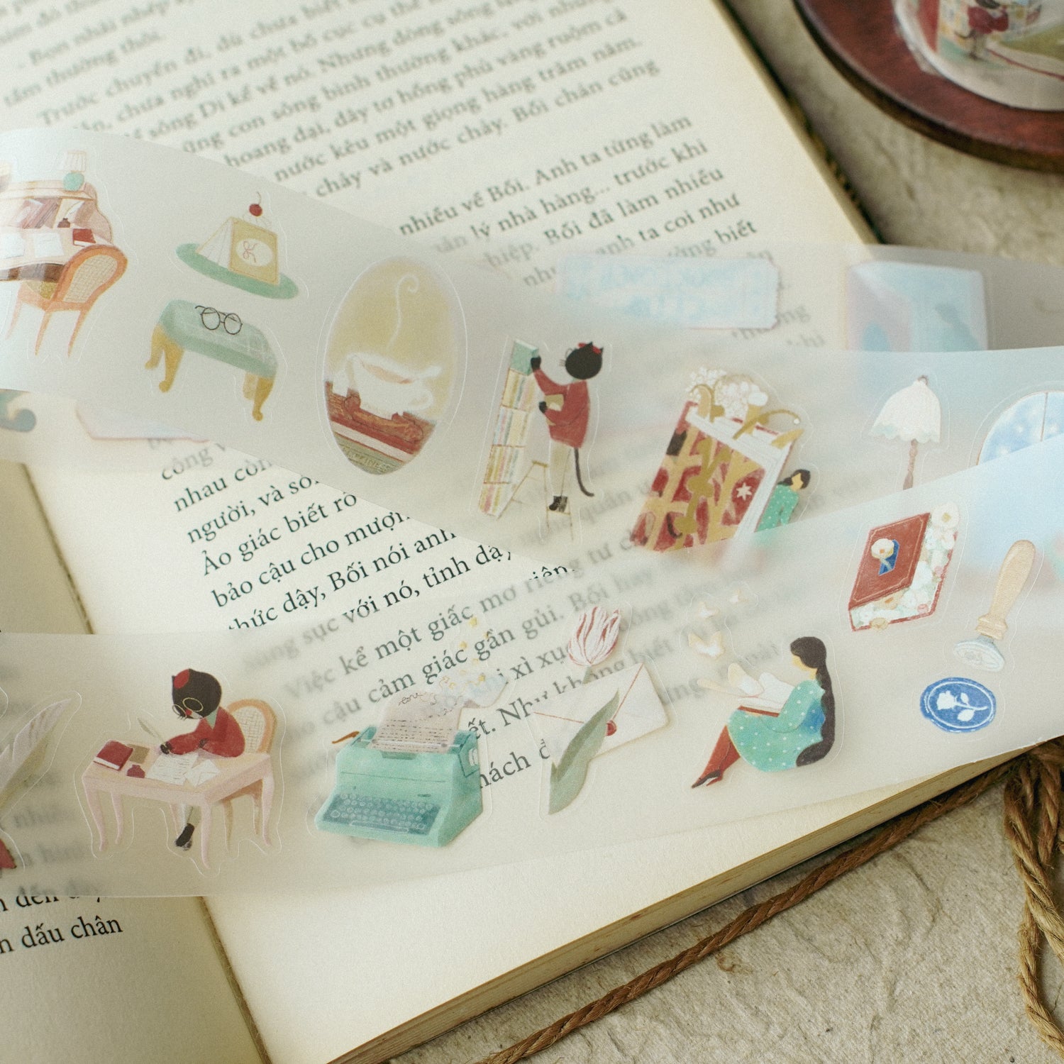 TeaYou - Washi Tape - The Enchanted Library (PET)