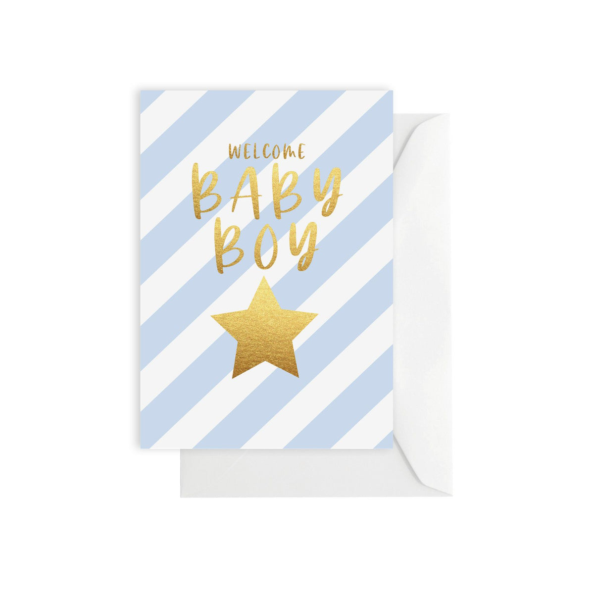 ELM Paper - Card - Baby - Baby Boy Stripe <Outgoing>