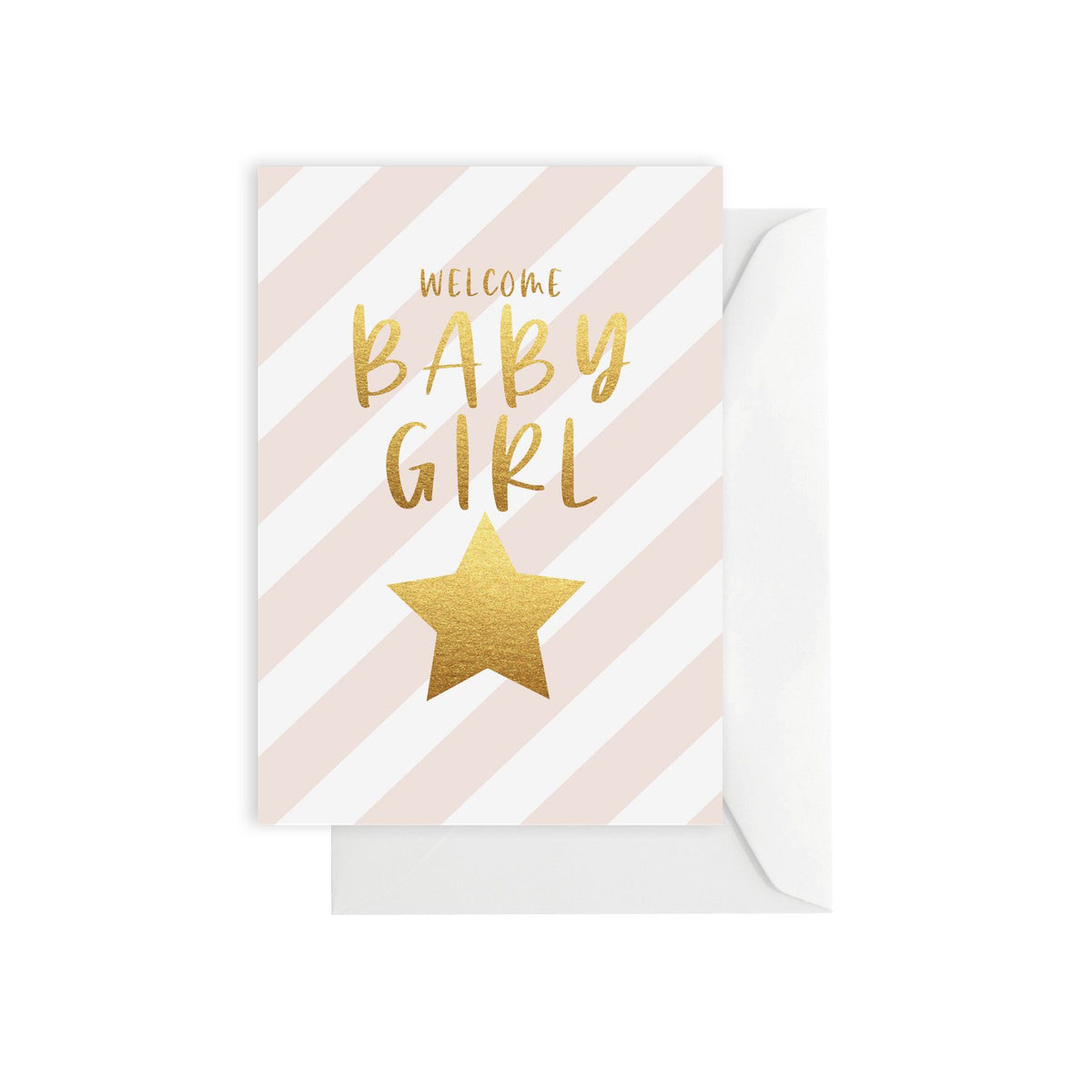 ELM Paper - Card - Baby - Baby Girl Stripe <Outgoing>