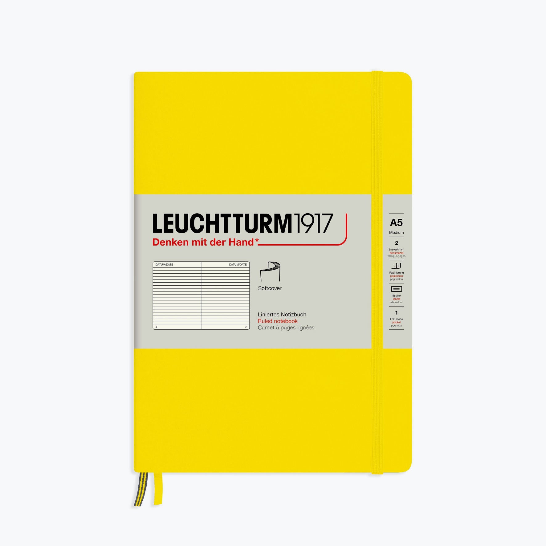 Leuchtturm1917 - Notebook - Softcover - A5 - Lemon <Outgoing>