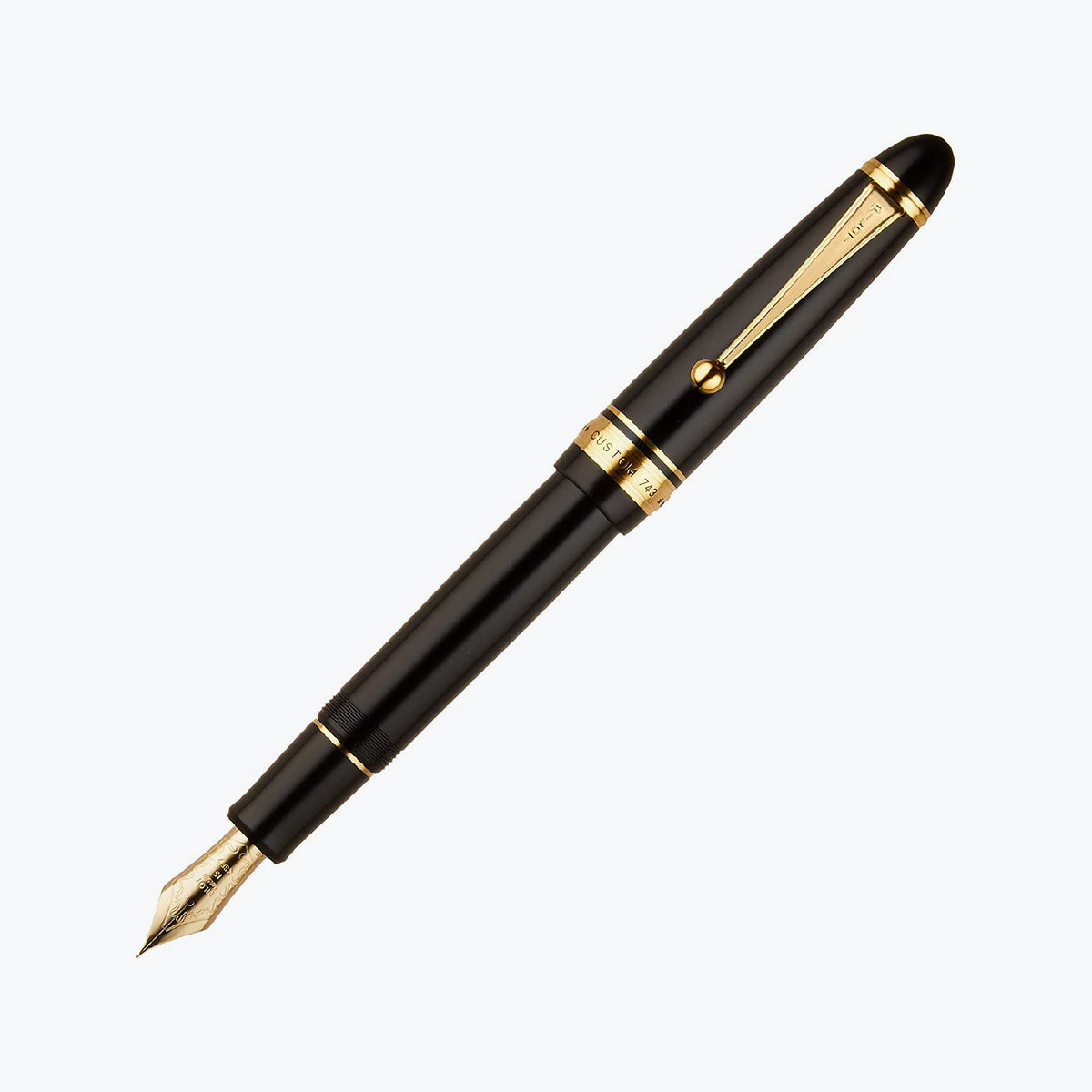 Custom hot Soft Gold acrylic black ink pen #DC0017